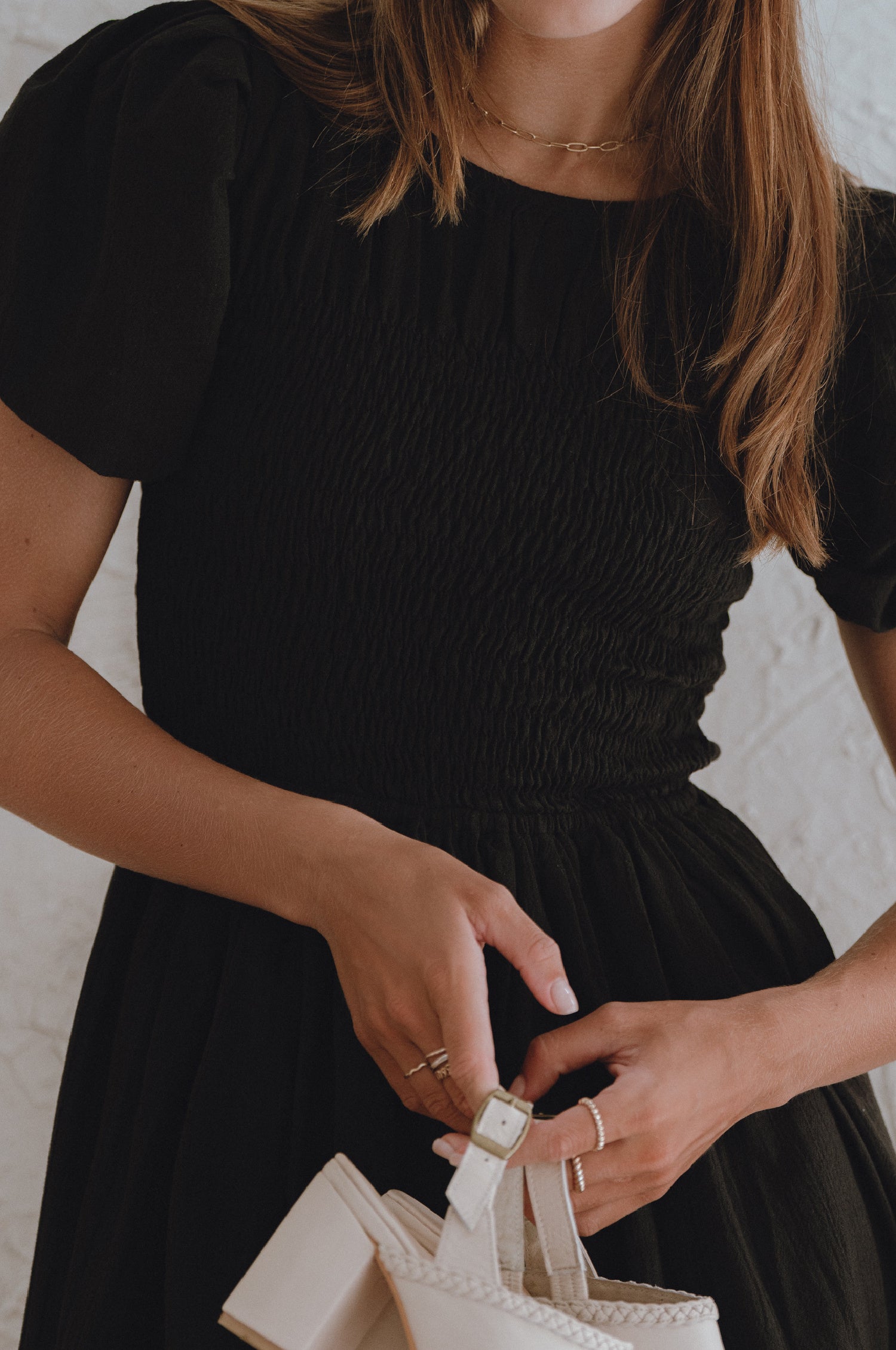 Elodie Smocked Linen Mini Dress-thumbmail-4