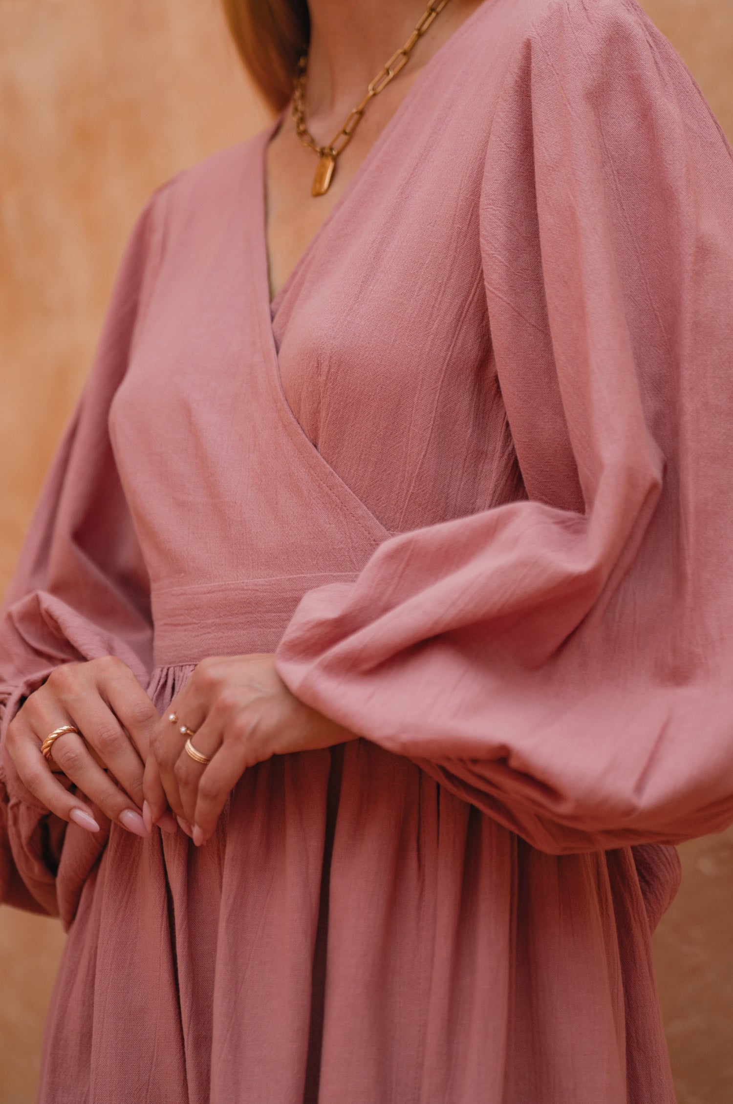 Emerie Long Sleeve Wrap Dress-thumbmail-2