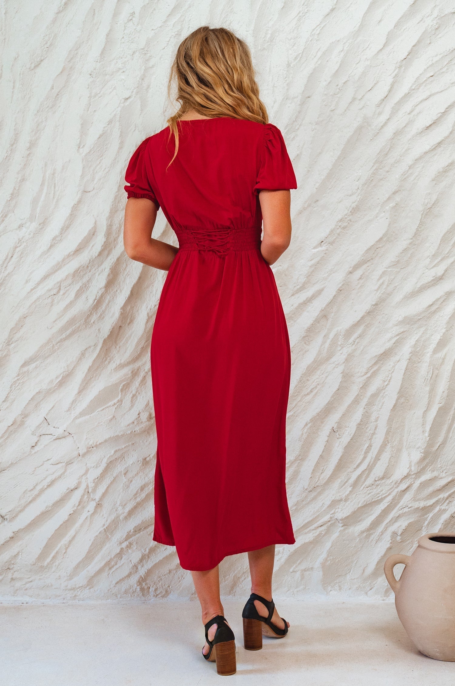 Emilia Button Down Midi Dress-thumbmail-9