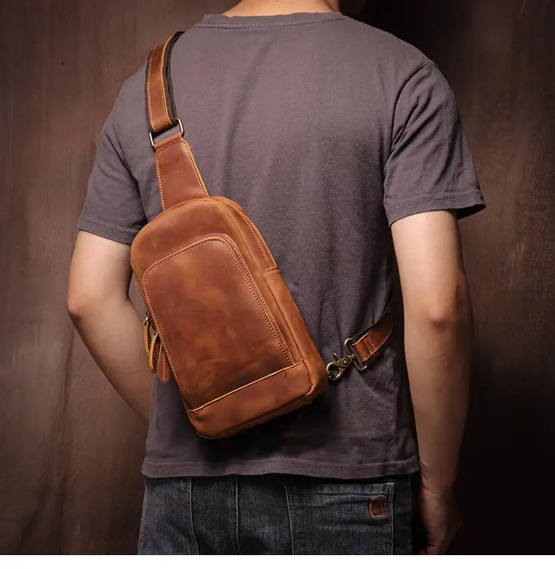 Erling Leather Sling Bag | Crossbody Leather Pack-thumbmail-5