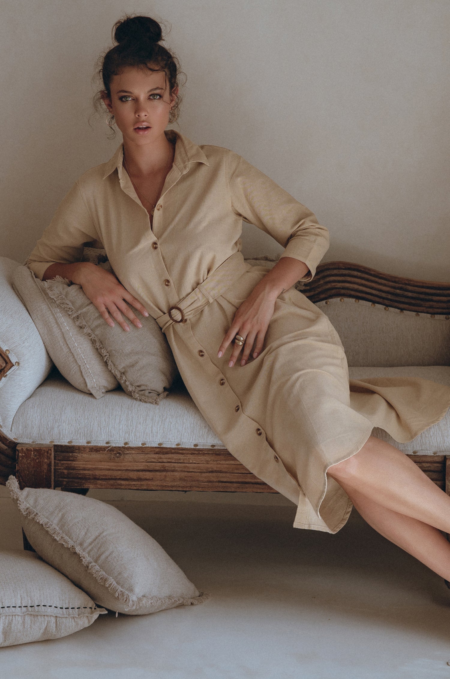 Essence Shirt Linen Dress-thumbmail-2
