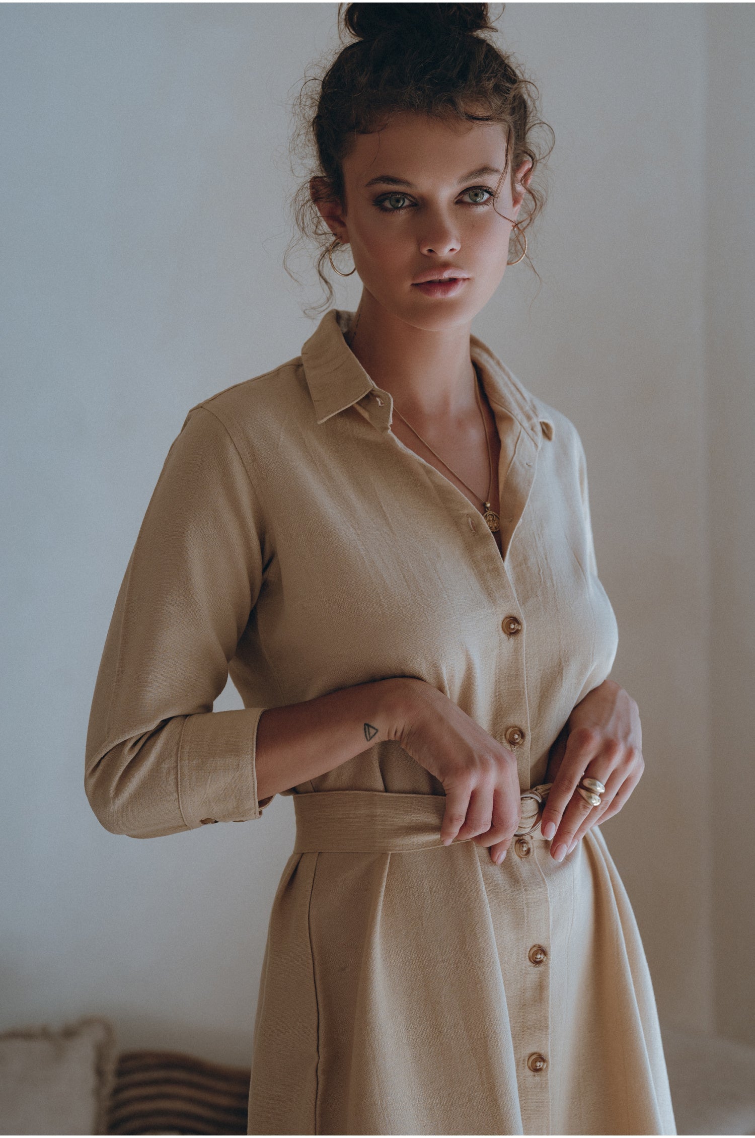 Essence Shirt Linen Dress-thumbmail-5