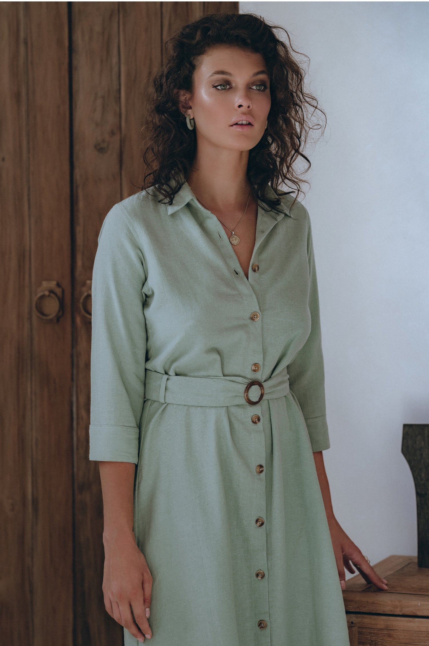 Essence Shirt Linen Dress-thumbmail-4