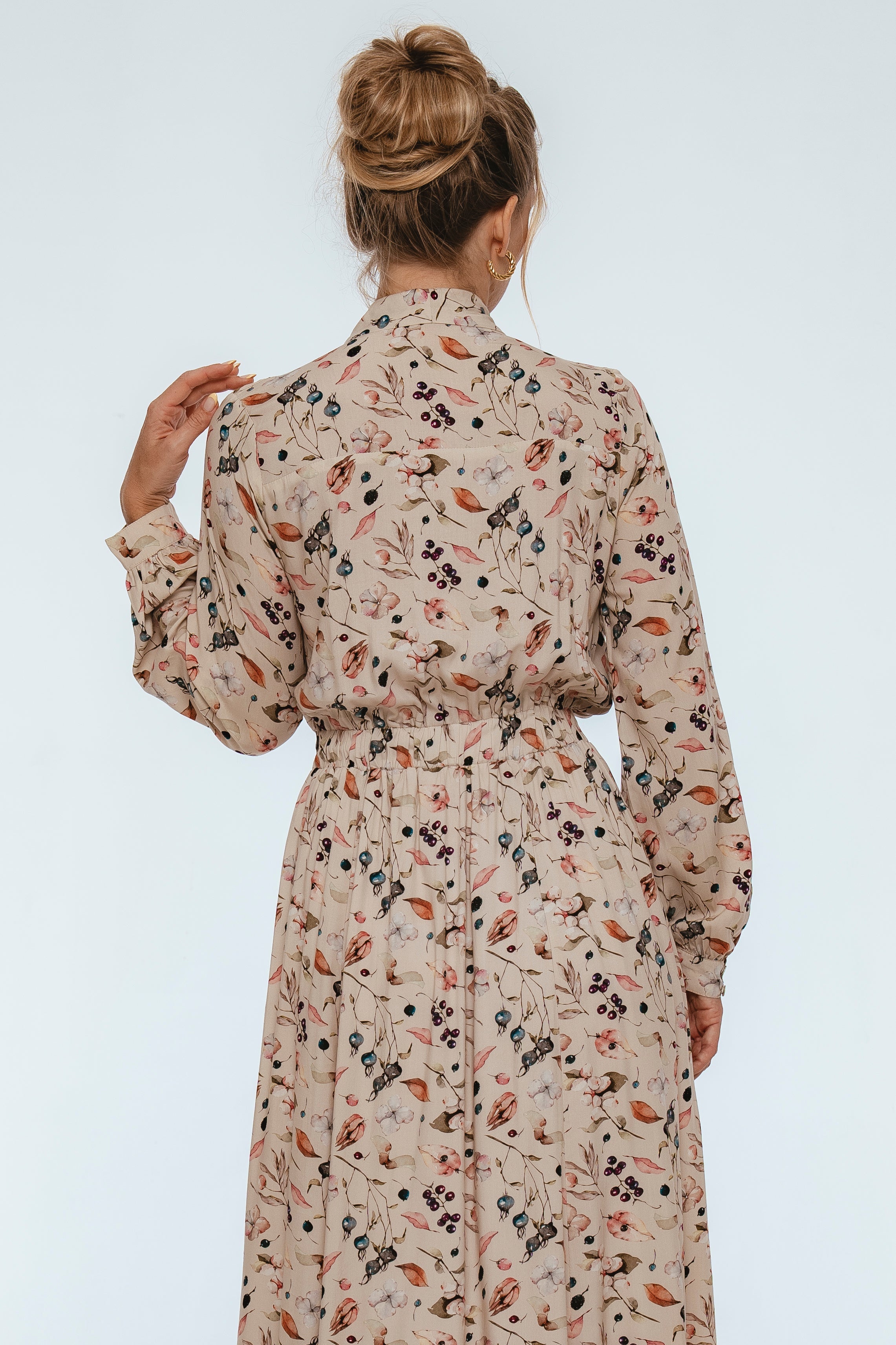 Evelina Long Sleeve Midi Dress-thumbmail-8