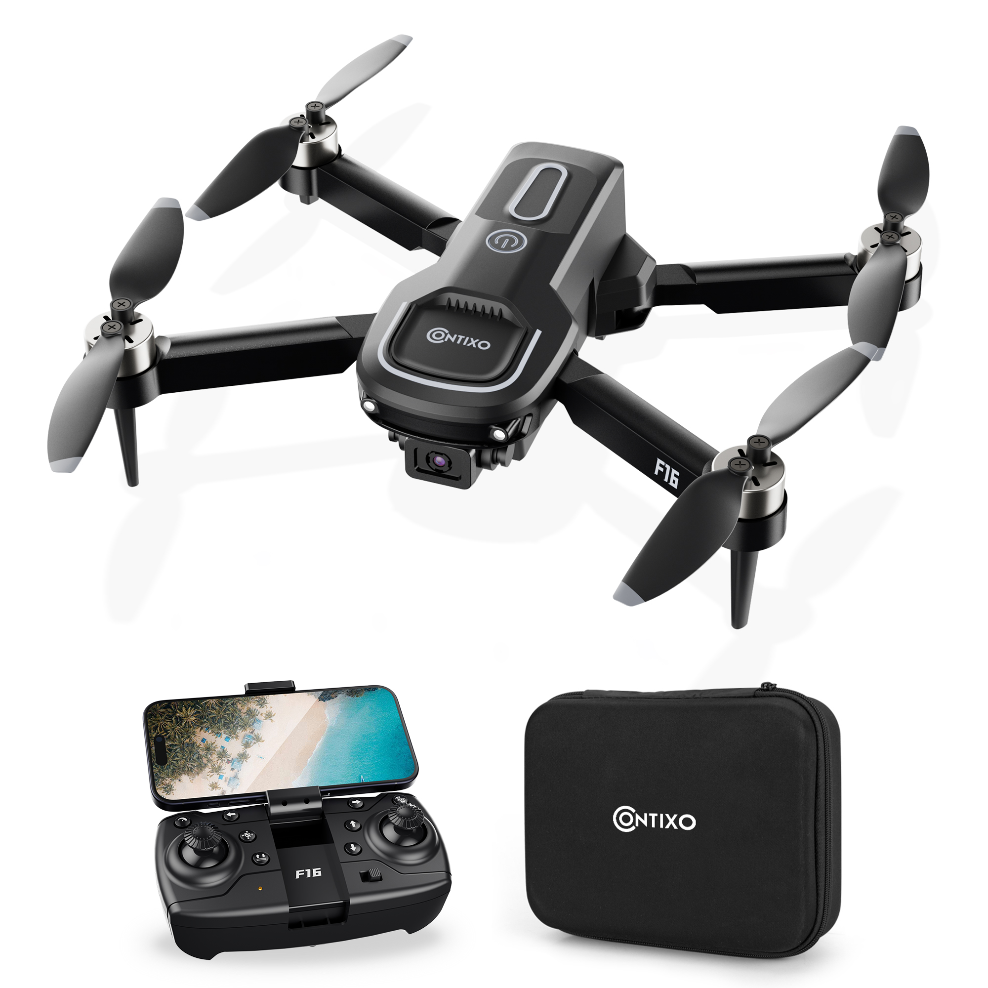 Contixo F16 Stunt Drone - 1080P HD Camera, Foldable Design, Wi-Fi FPV, 16-Min Flight - 2024-thumbmail-2
