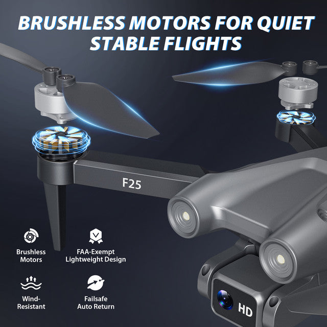 Contixo F25 Mini Drone - 1080p FHD Camera, GPS, 4.3- FPV Screen, Smart Flight Modes, Brushless Motors, Auto Return, FAA-Exempt,-thumbmail-6