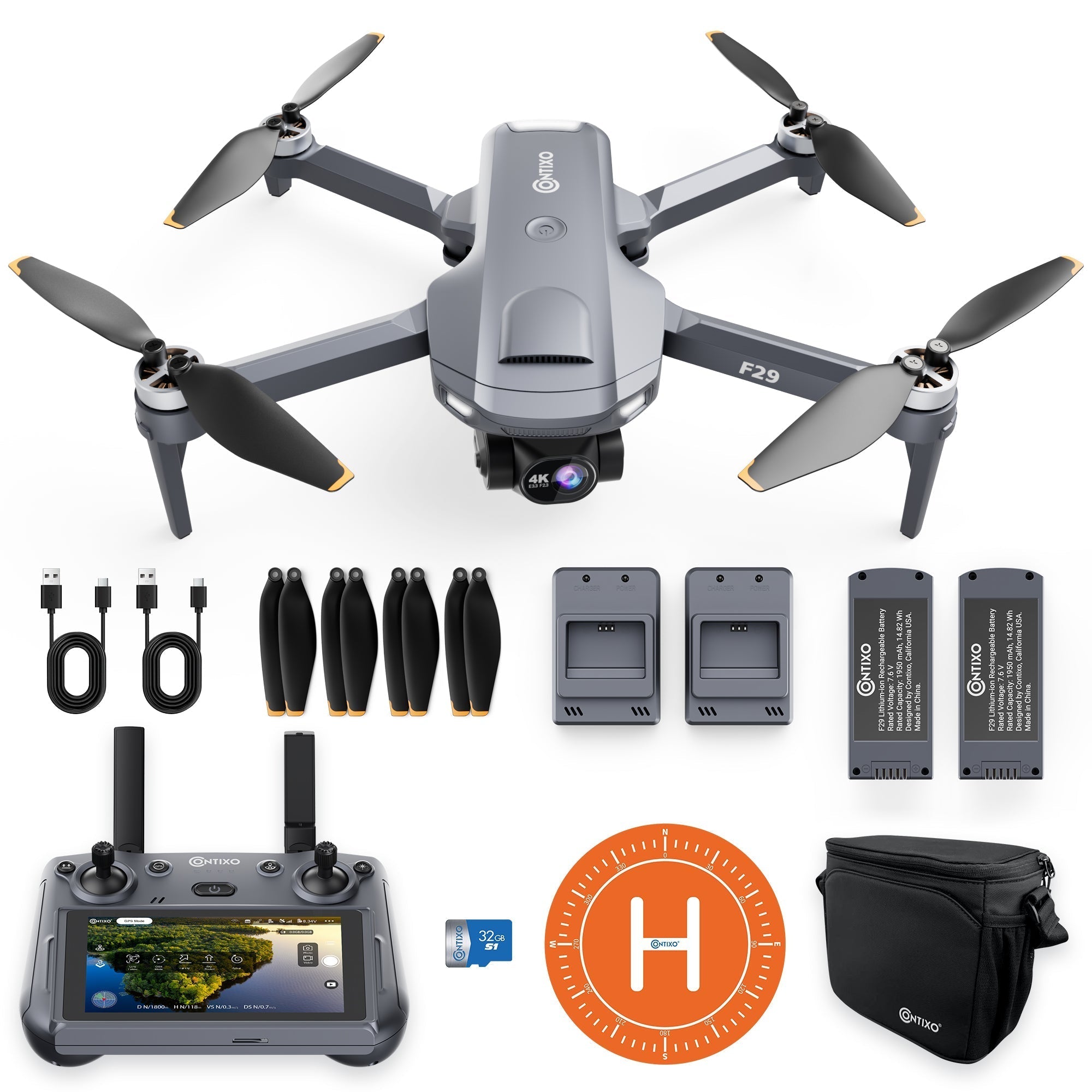 Contixo F29 Altura Max - Advanced GPS Drone With 4K UHD Camera & Extended Range-thumbmail-2