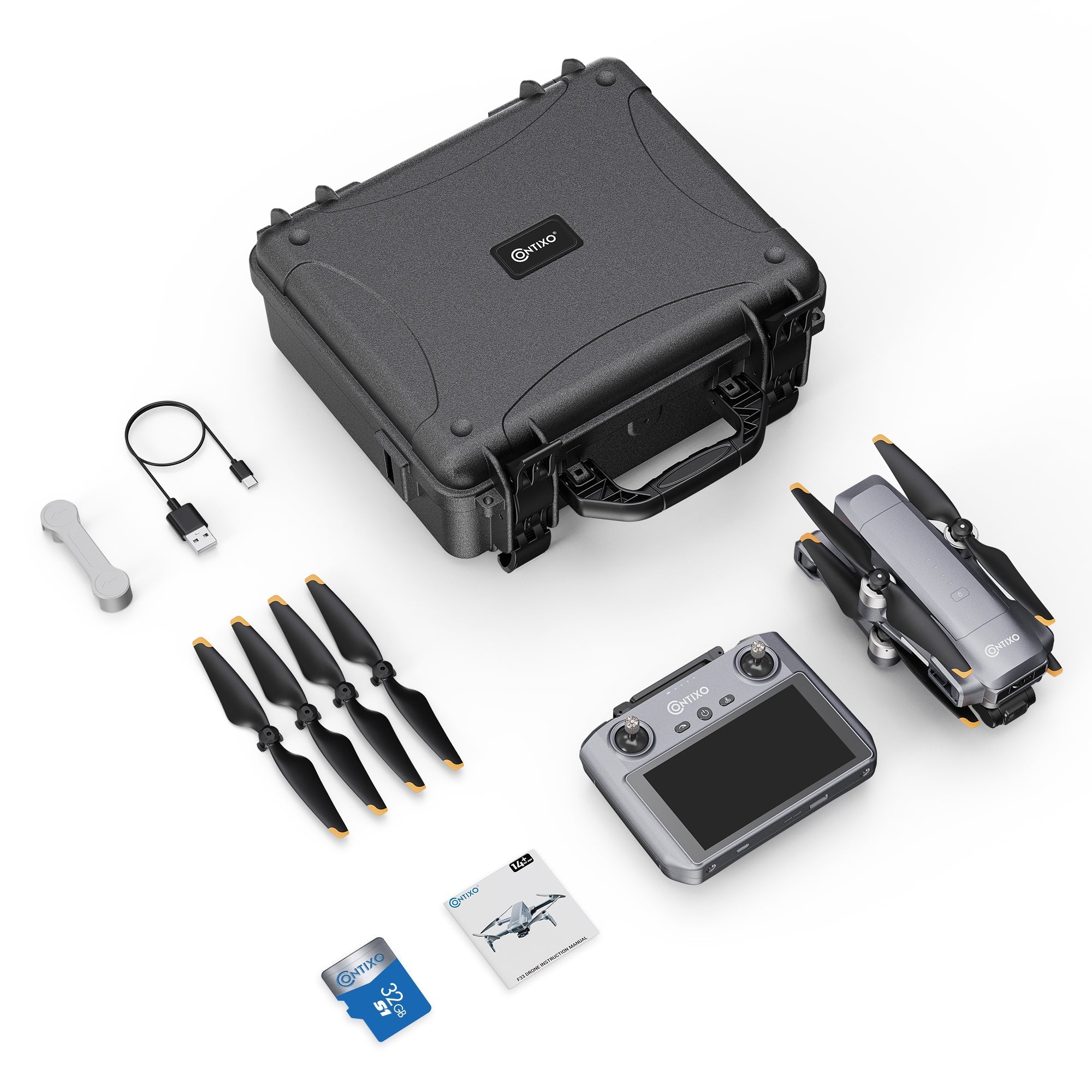 Contixo F33 Vortex - Professional 4K UHD GPS Drone - 42 Min Flight, Brushless Motors, Advanced Smart Modes-thumbmail-7
