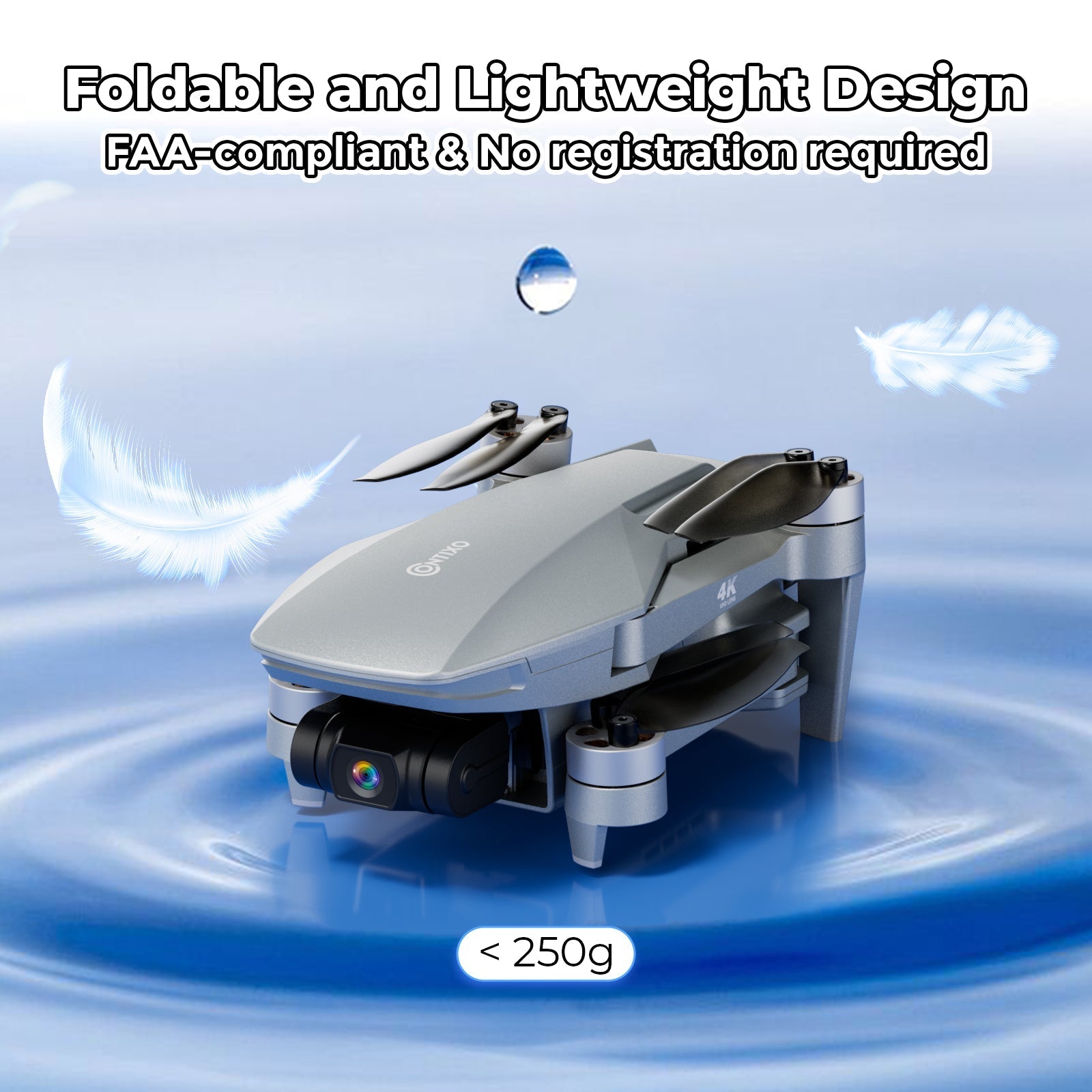 Contixo F36 FPV Drone - Foldable, 4K HD Camera, 64GB Card & Case-thumbmail-6