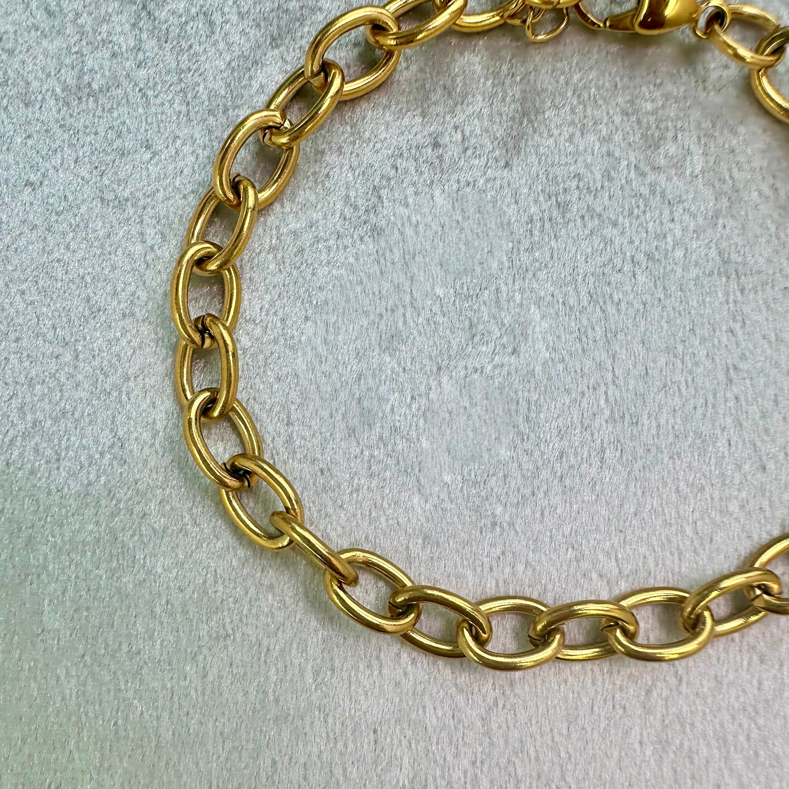 Soft Edgle Oval Chain Bracelet-thumbmail-1