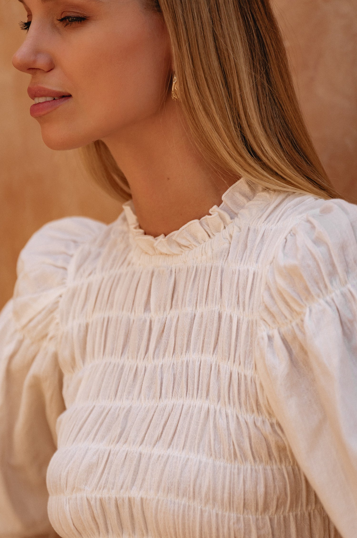 Florence Smocked Linen Midi Dress-thumbmail-6