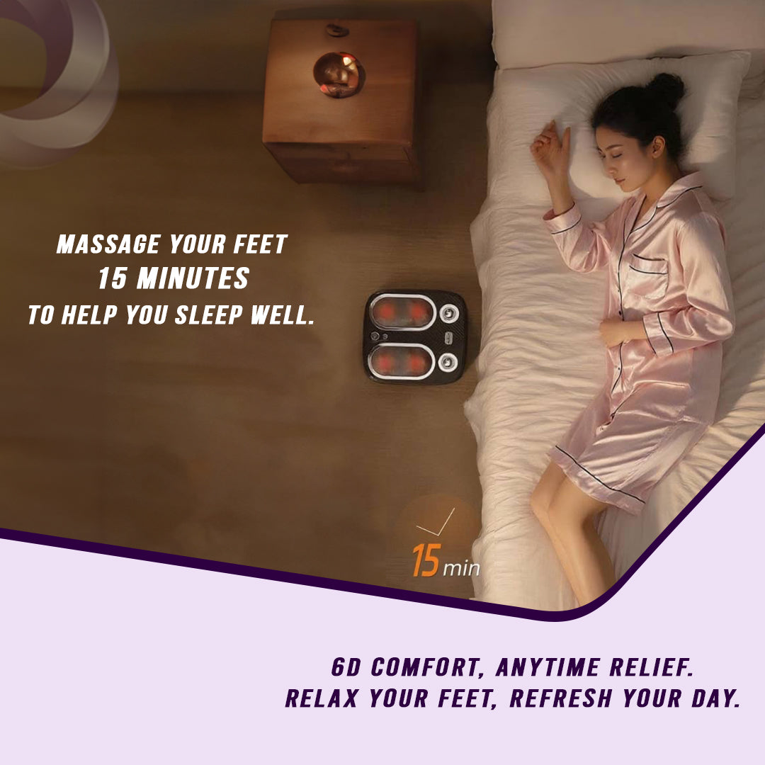 Stress & Pain Relief Foot Massager W/Heat- Deep Tissue, Circulation & Relaxing-thumbmail-5