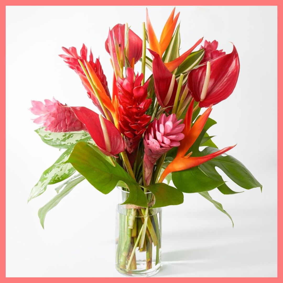 Red Jungle Tropical Bouquet-thumbmail-1