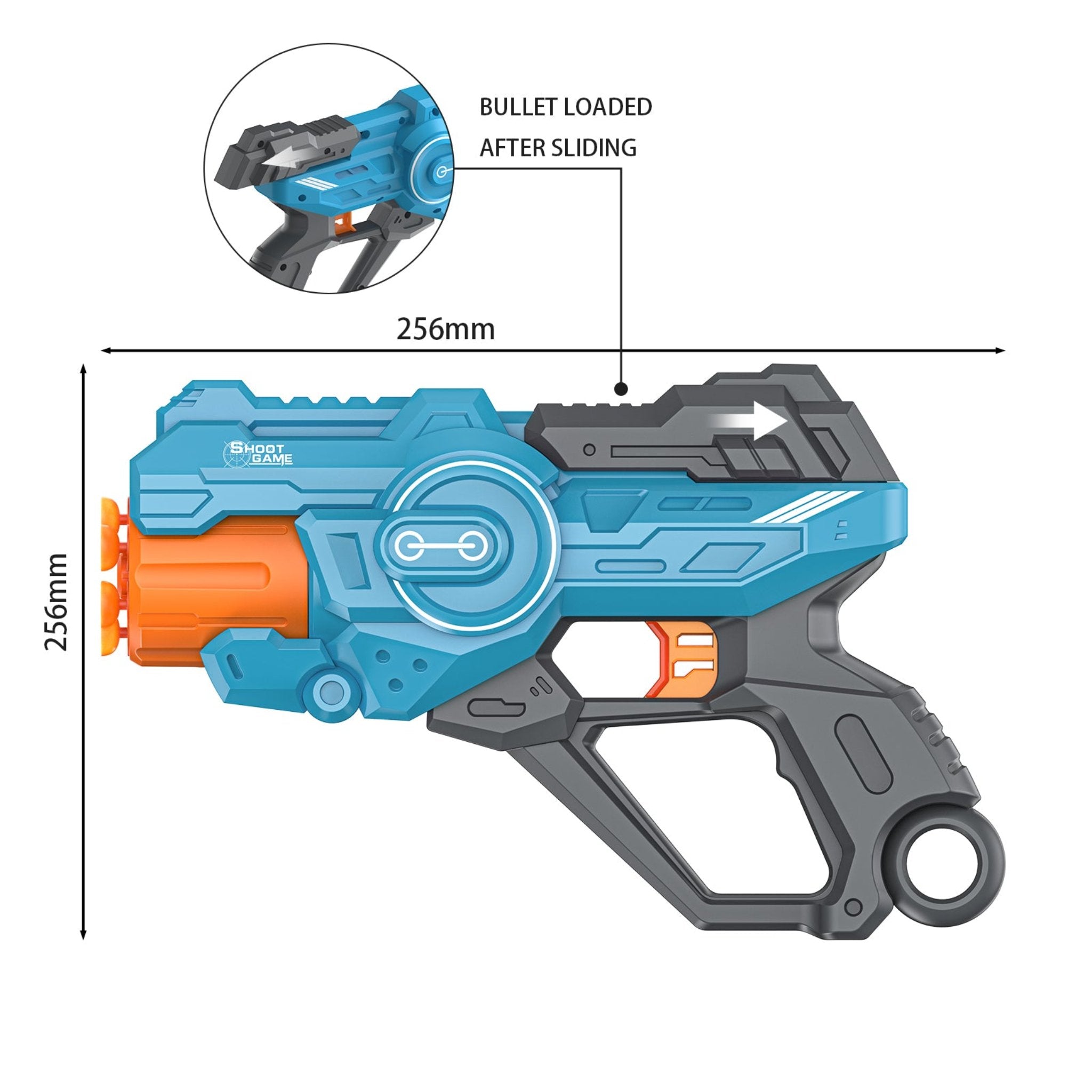 Contixo Dart Blaster Toy Gun for Kids - Soft Foam Darts, Indoor Outdoor Play-thumbmail-2
