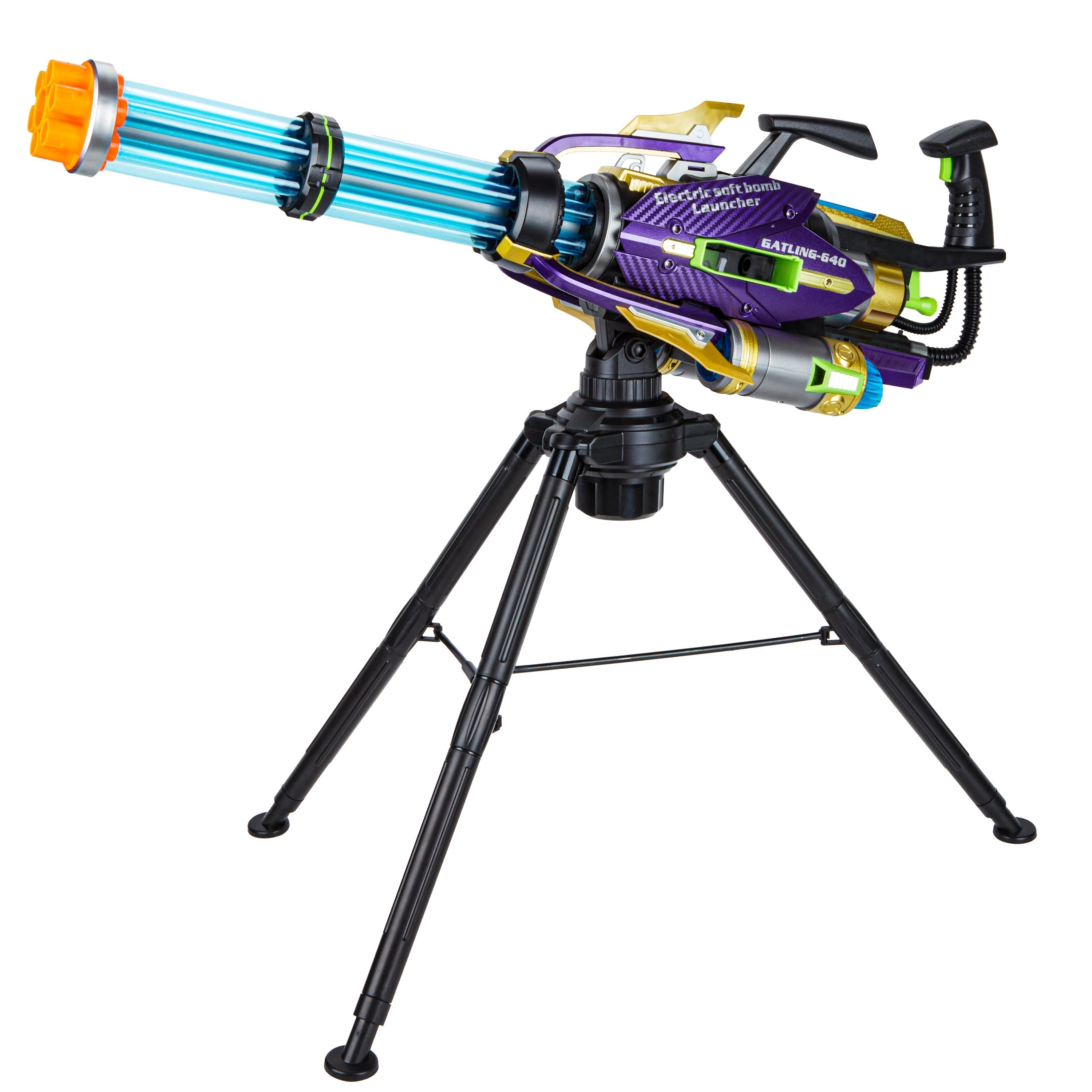 Contixo Electric Foam Dart Blaster - Gatling Style Toy Gun for Kids, Safe Soft Foam Darts, High-Speed Rotating Barrel, Ideal Gift for Action Play-thumbmail-2