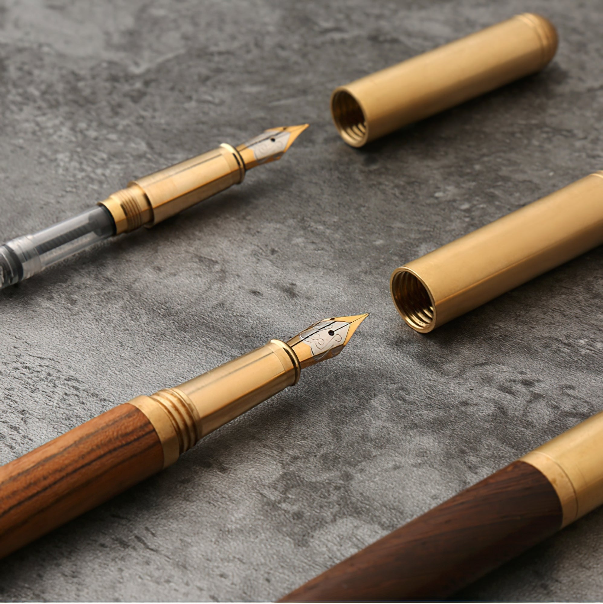 The Hemmingway | Handmade Wood and Brass Fountain Pen-thumbmail-1