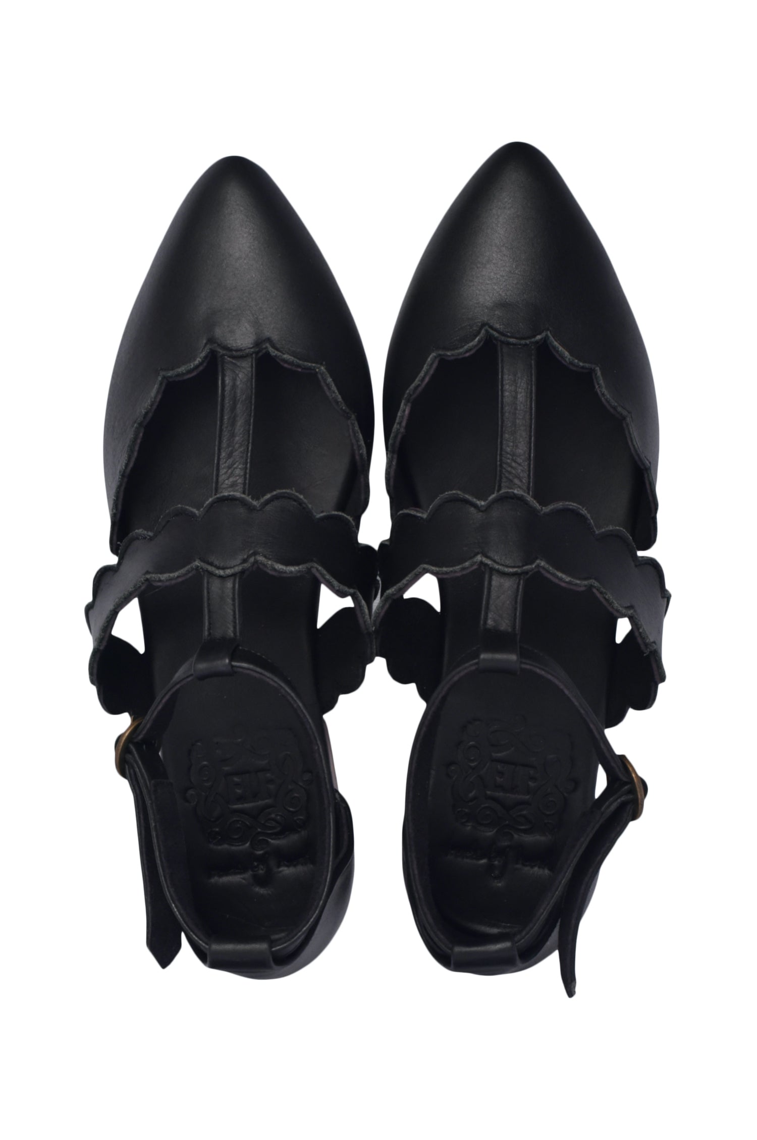 Gardenia Pointy Toe Leather Flats-thumbmail-8