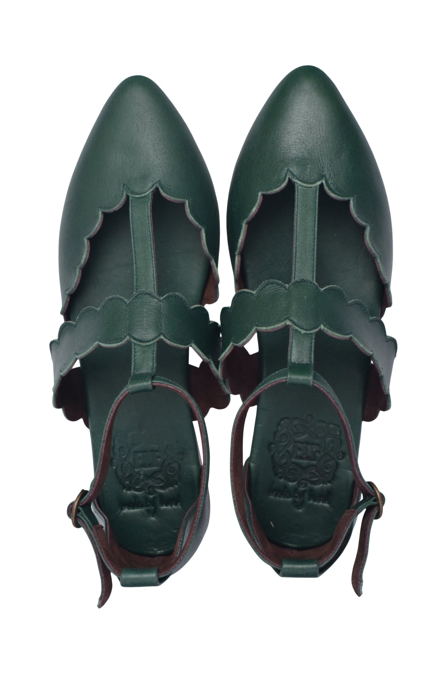 Gardenia Pointy Toe Leather Flats-thumbmail-4
