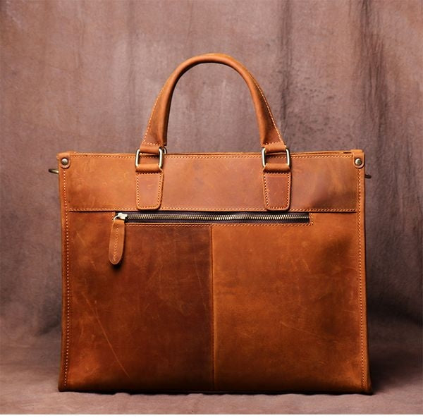 The Dagmar Leather Briefcase | Vintage Leather Messenger Bag-thumbmail-8