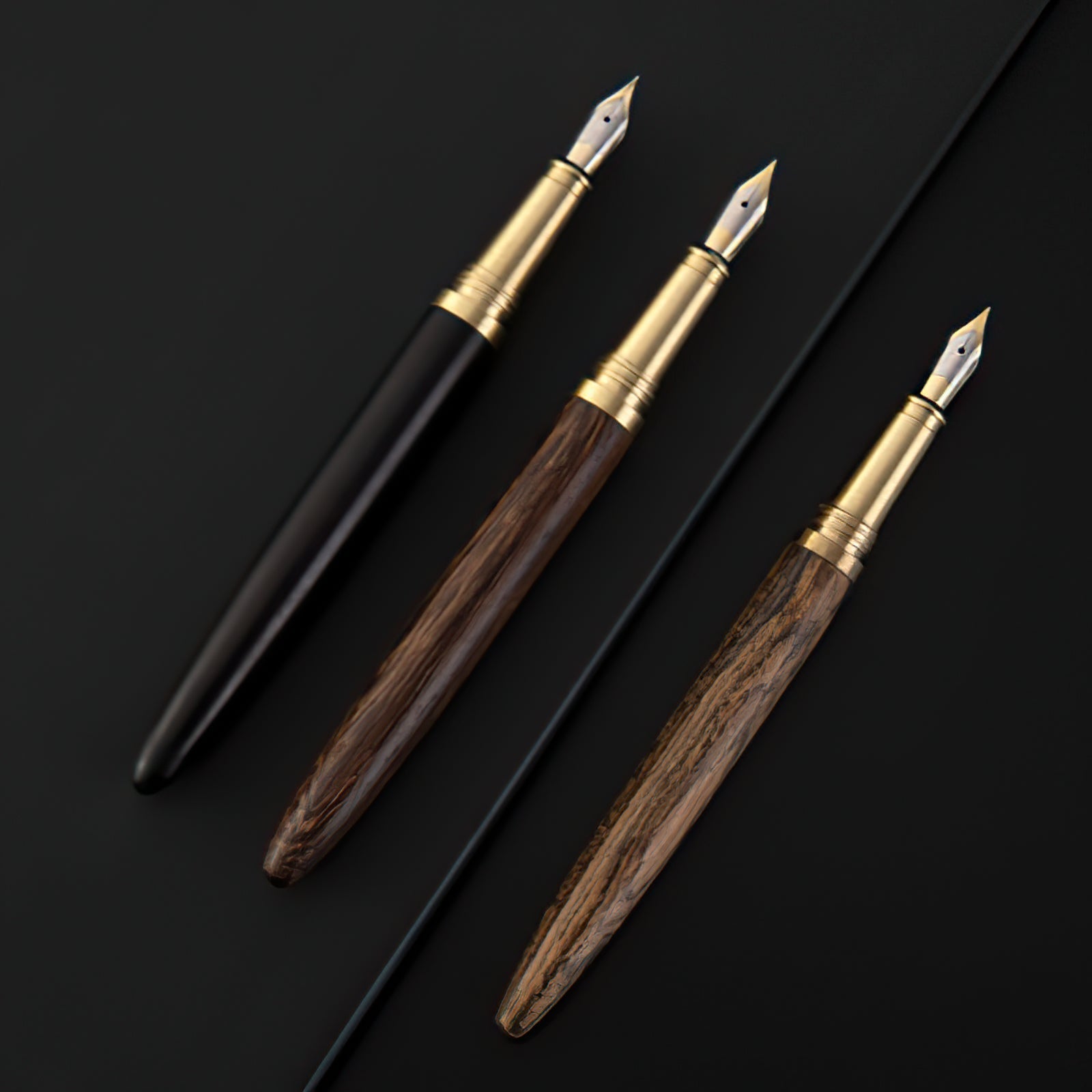 The Hemmingway | Handmade Wood and Brass Fountain Pen-thumbmail-10