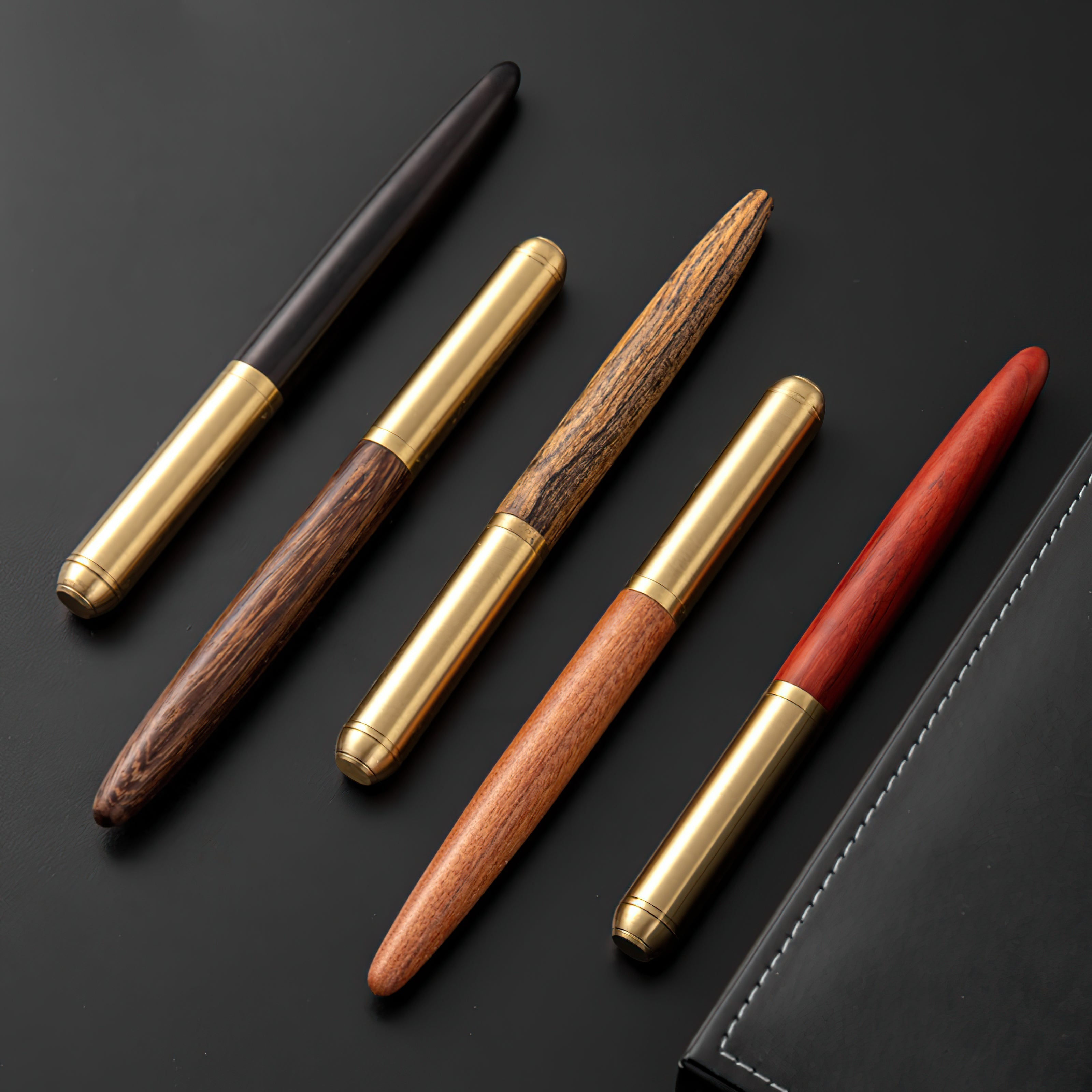 The Hemmingway | Handmade Wood and Brass Fountain Pen-thumbmail-2