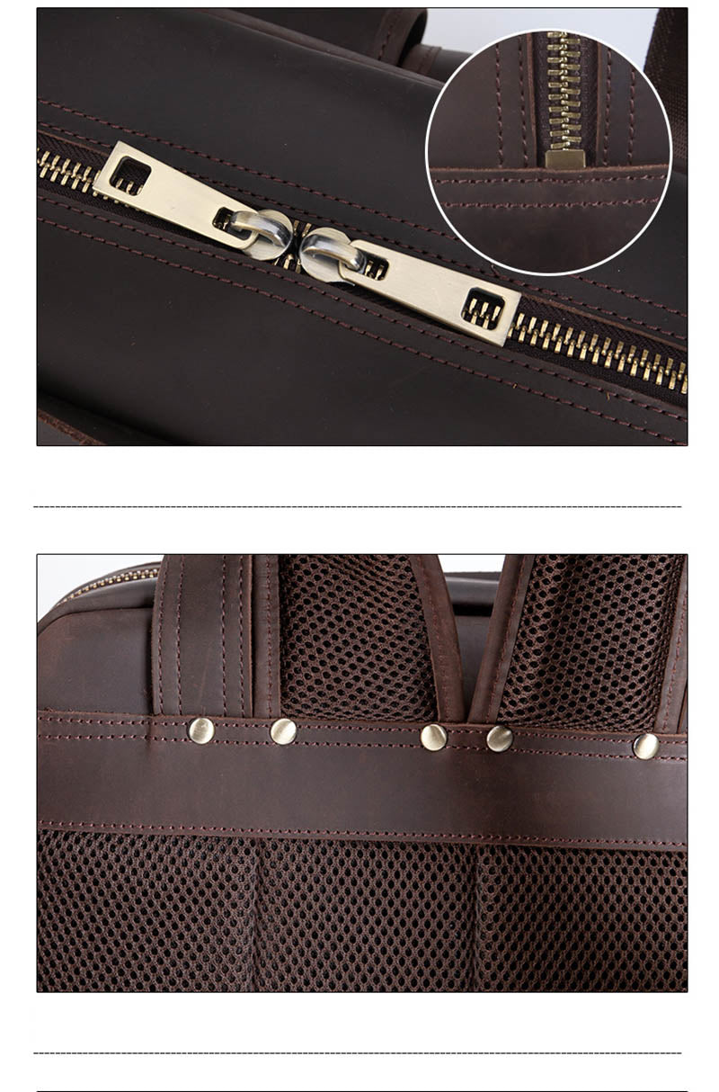 The Gaetano | Large Leather Backpack Camera Bag With Tripod Holder-thumbmail-6