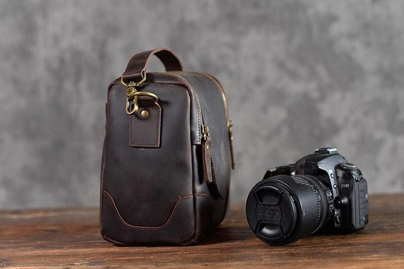 The Calista | Small Leather Camera Bag - Leather Camera Lens Case-thumbmail-10