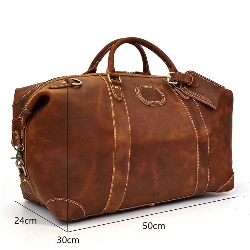 The Eira Duffle Bag | Vintage Leather Weekender-thumbmail-3