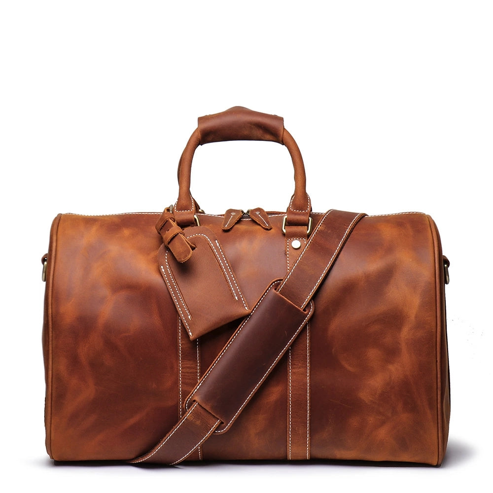 The Brandt Weekender | Small Leather Duffle Bag-thumbmail-8