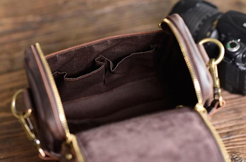 The Calista | Small Leather Camera Bag - Leather Camera Lens Case-thumbmail-7
