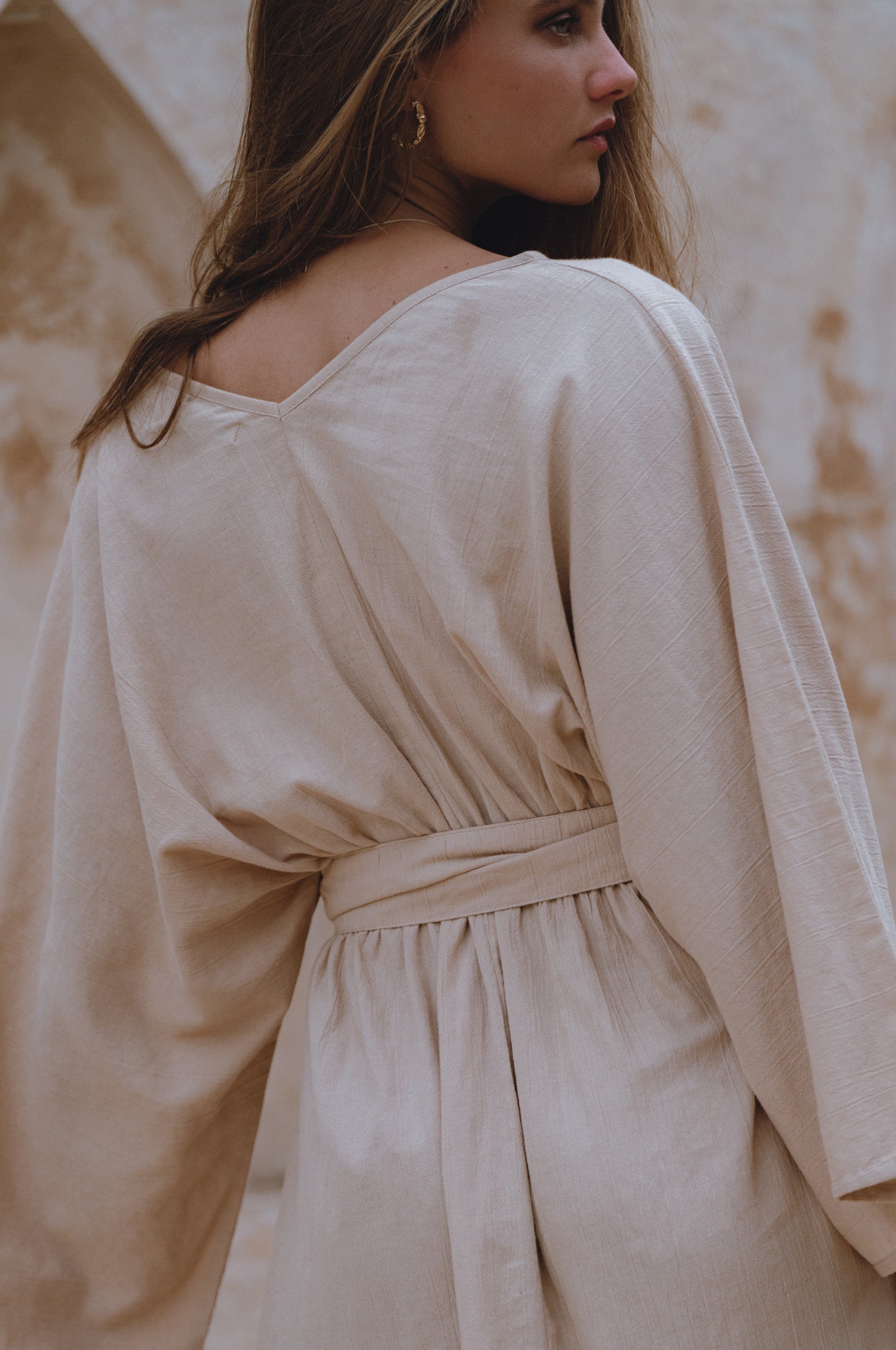 Hana Linen Kimono Dress-thumbmail-1