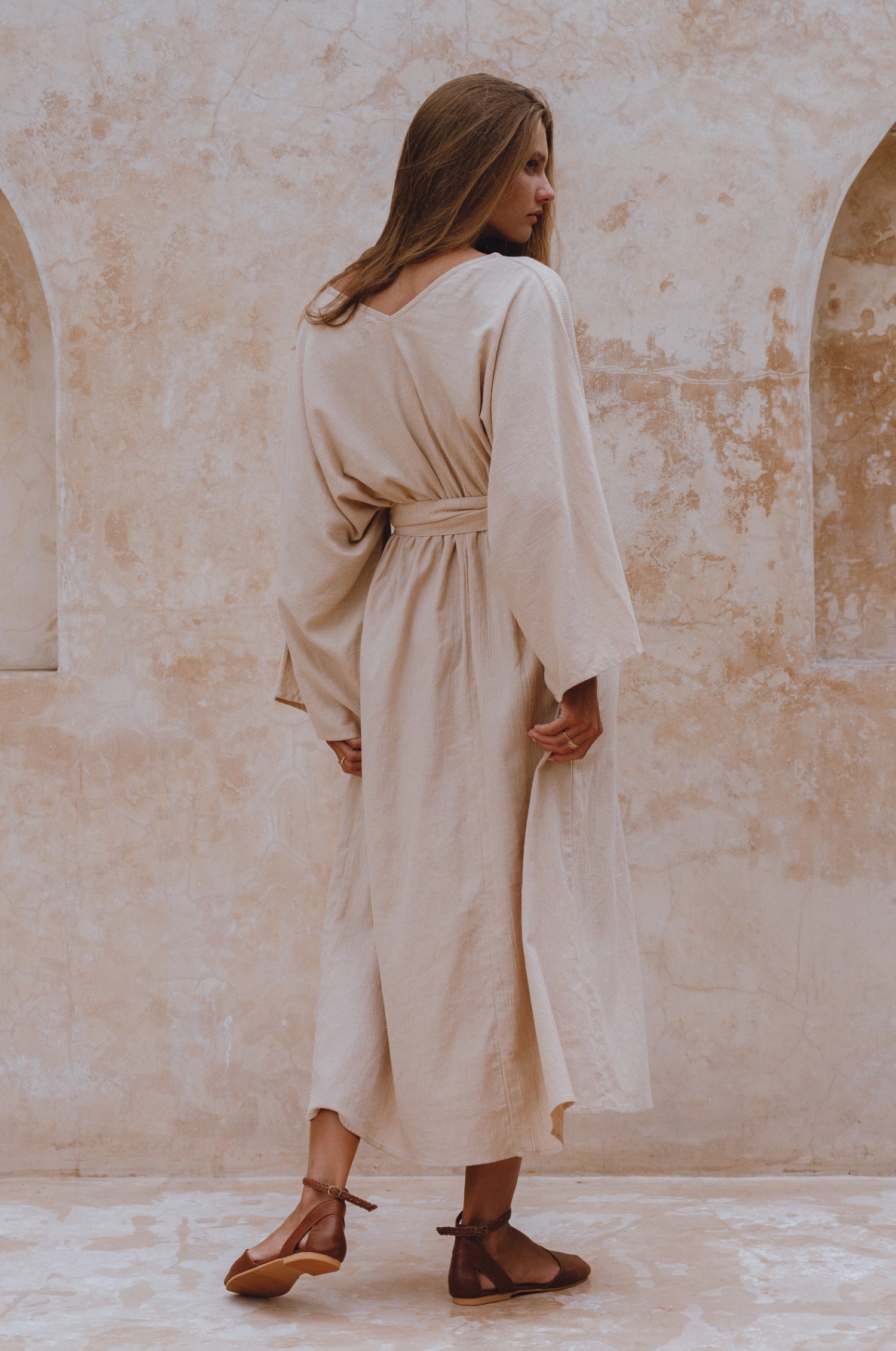 Hana Linen Kimono Dress-thumbmail-12