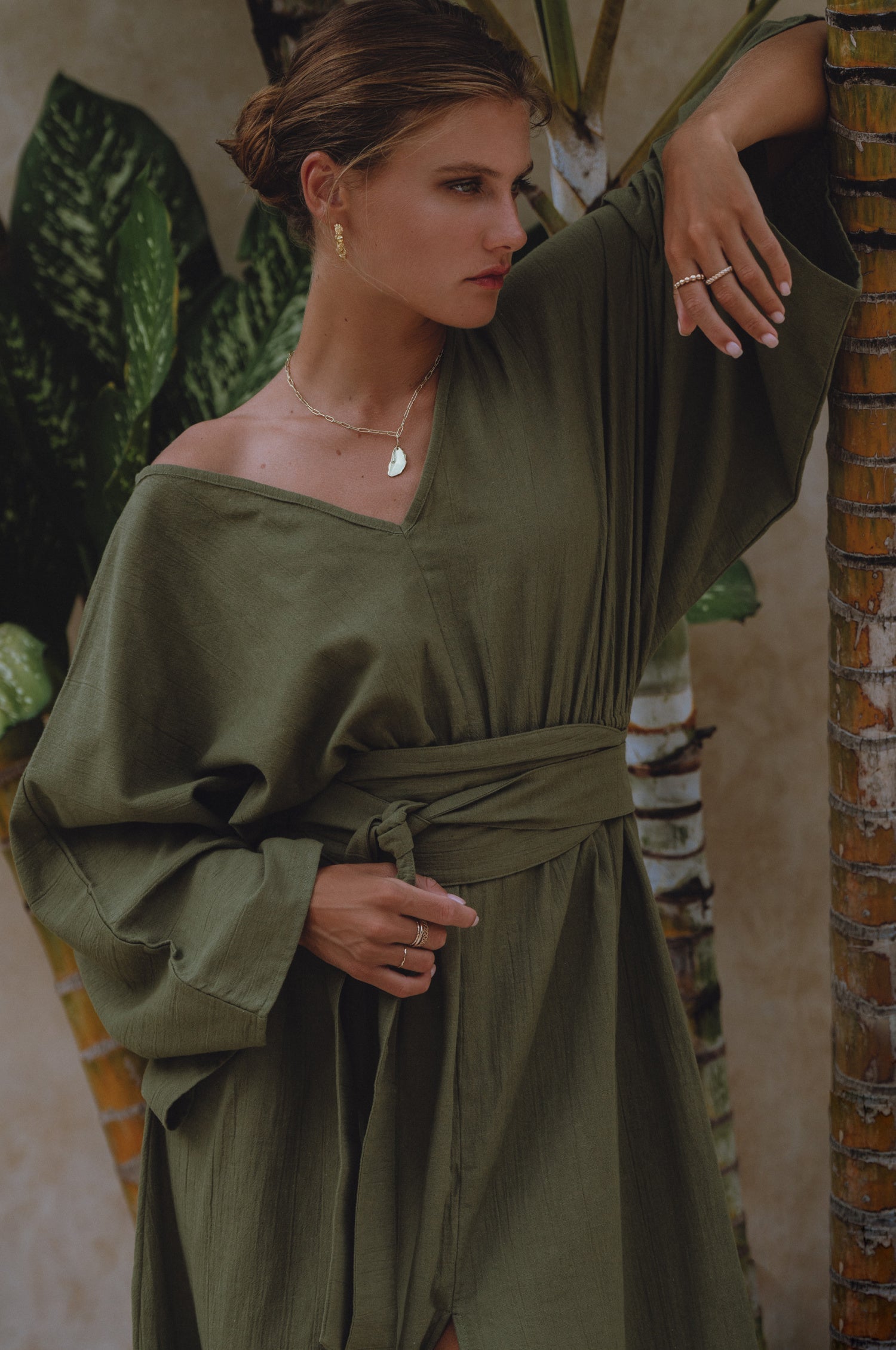 Hana Linen Kimono Dress-thumbmail-6