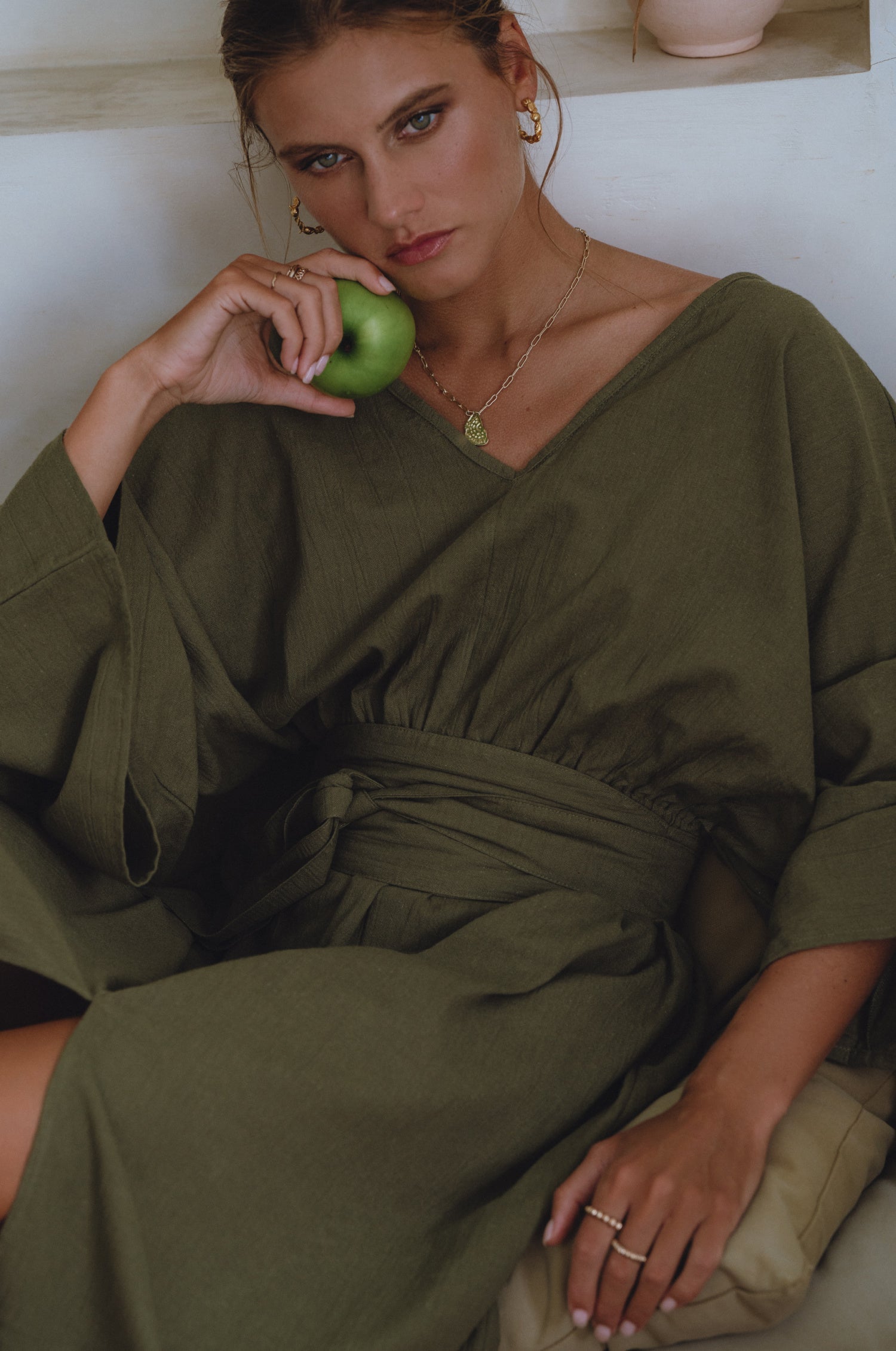 Hana Linen Kimono Dress-thumbmail-11