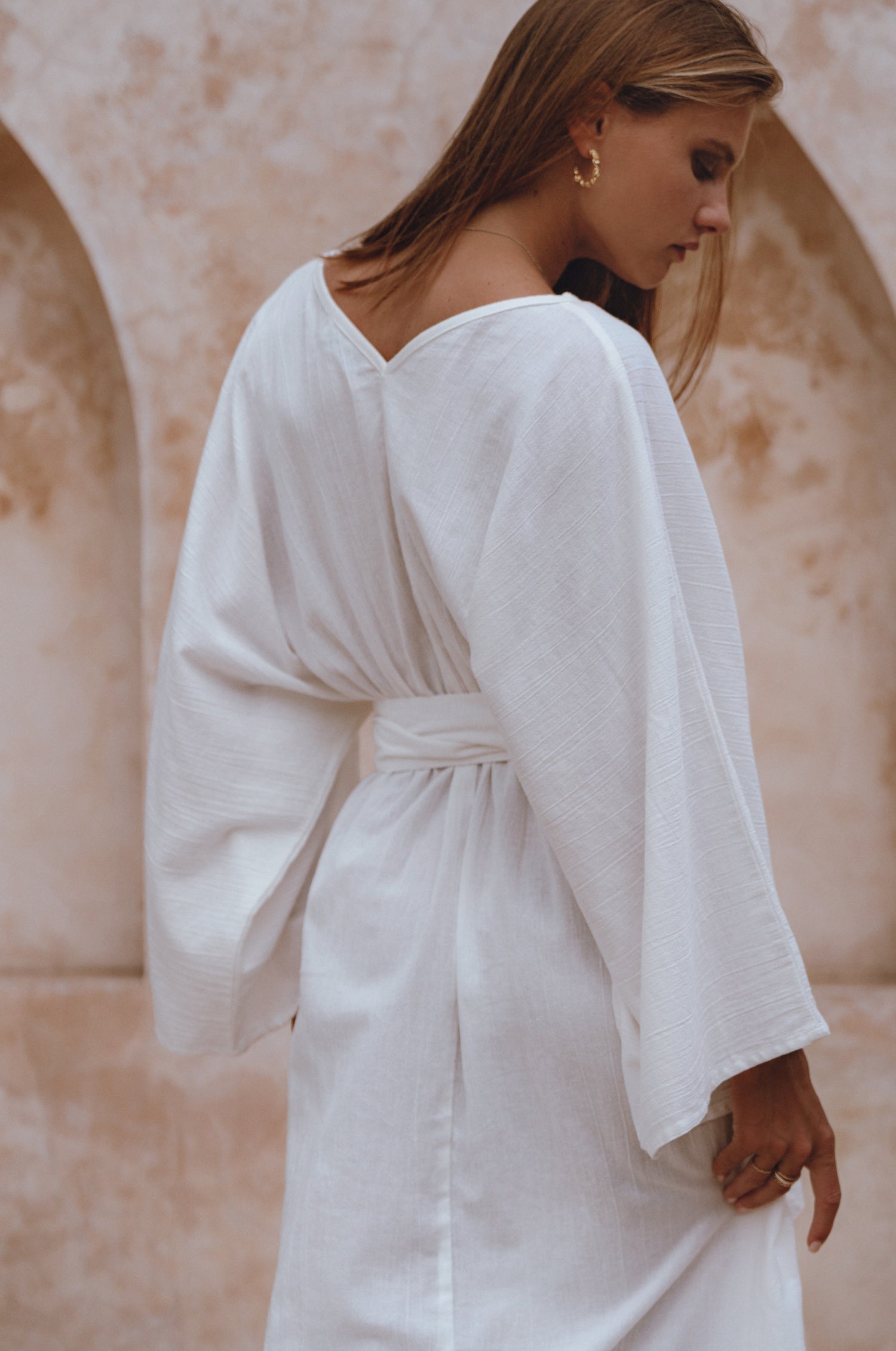 Hana Linen Kimono Dress-thumbmail-1