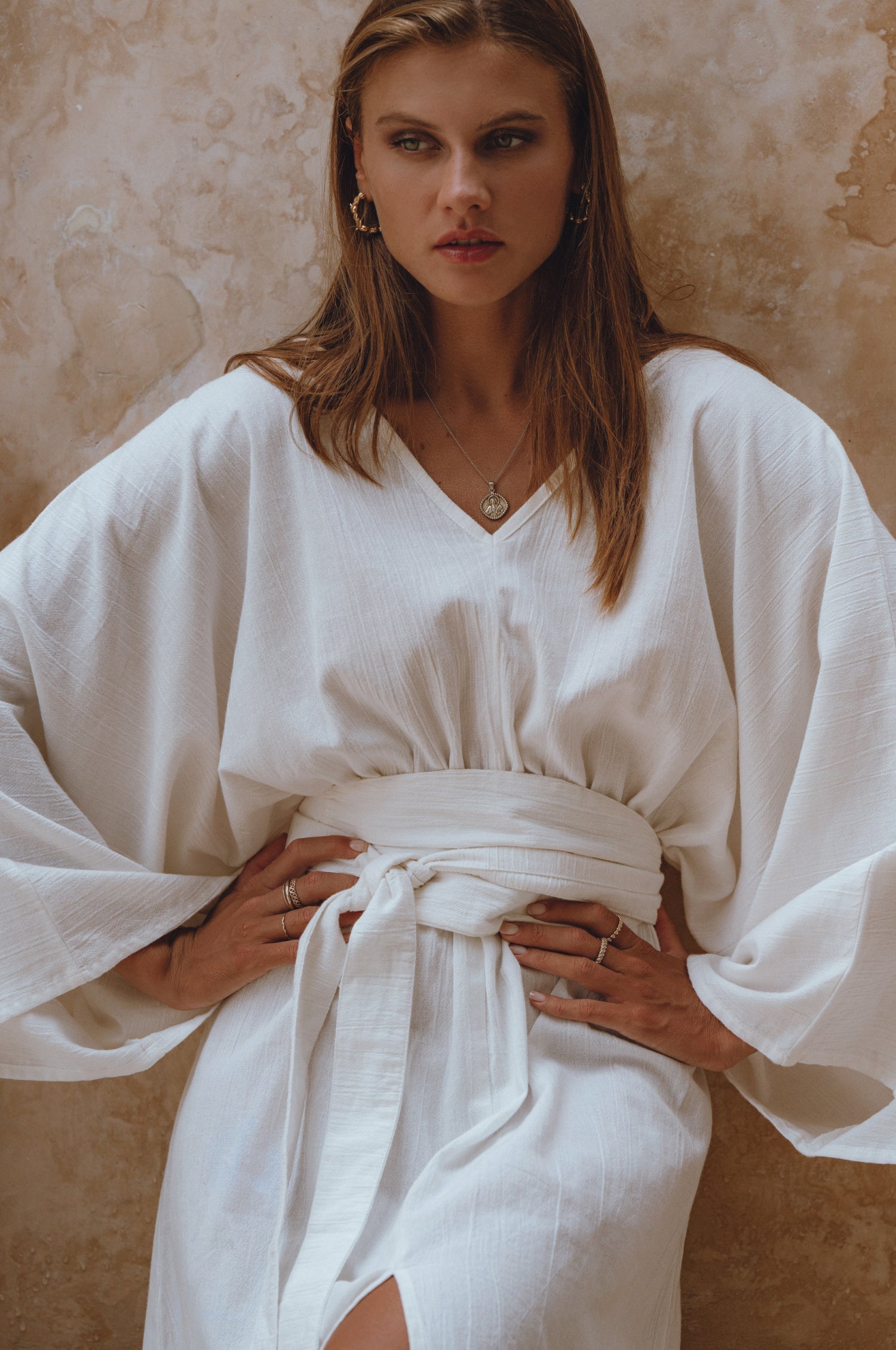 Hana Linen Kimono Dress-thumbmail-12