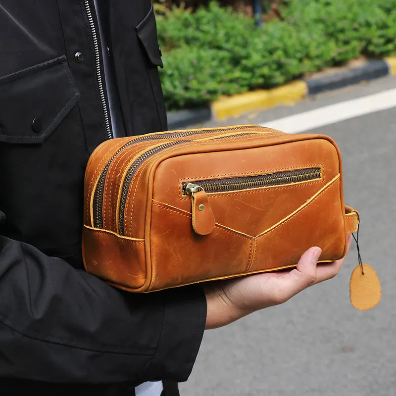 The Nomad Toiletry Bag | Genuine Leather Travel Toiletry Bag-thumbmail-6