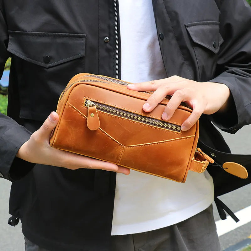 The Nomad Toiletry Bag | Genuine Leather Travel Toiletry Bag-thumbmail-2