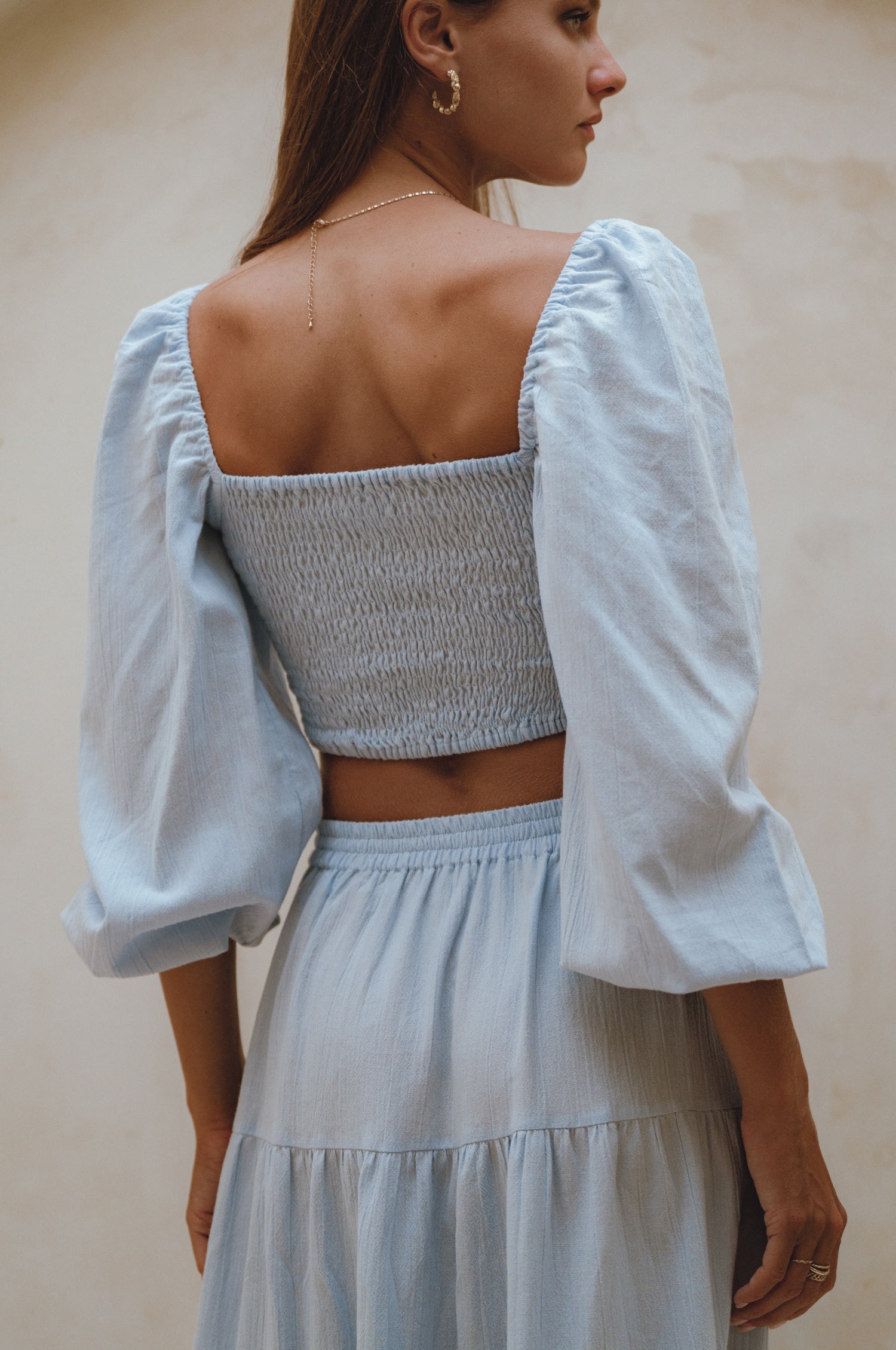 Helsa Long Sleeve Linen Top-thumbmail-12
