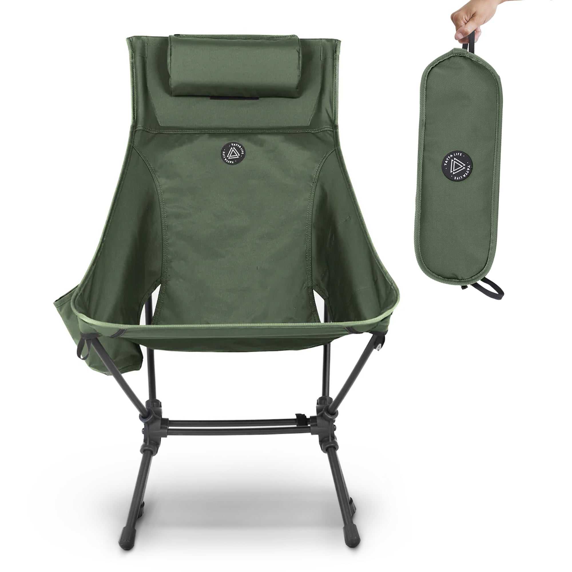 High Back Ultralight Folding Camping Chairs With Storage Pouches-thumbmail-8