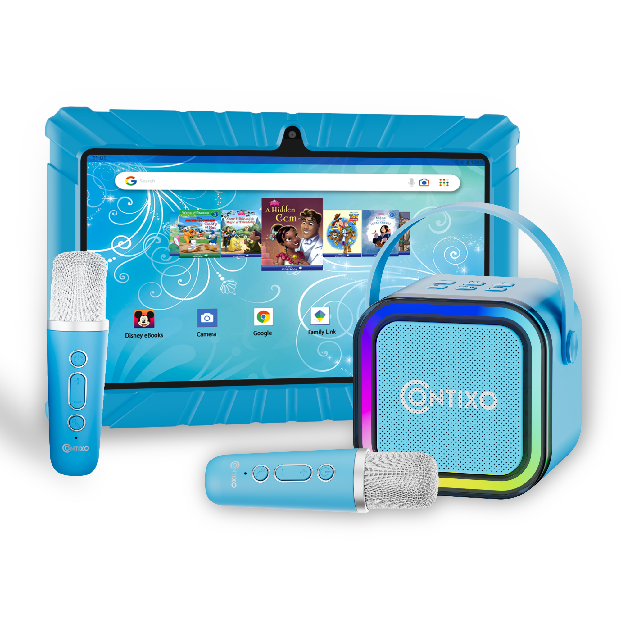 Contixo V8 7" Kids Tablet With Kids Bluetooth Karaoke and Two Microphones-thumbmail-1