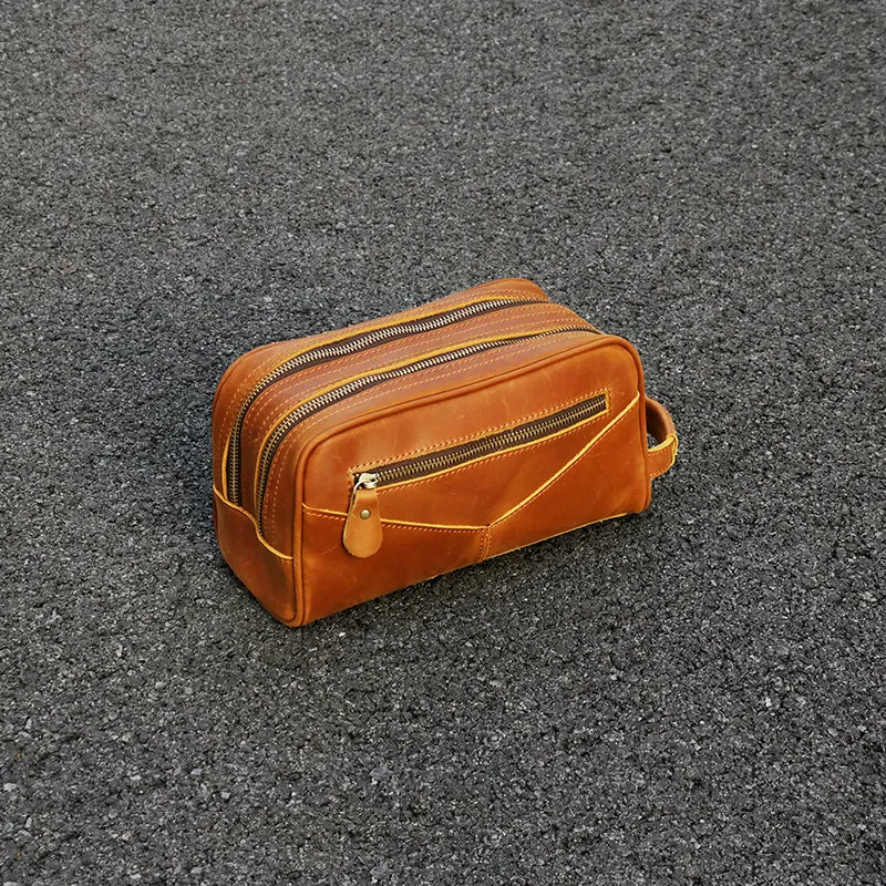 The Nomad Toiletry Bag | Genuine Leather Travel Toiletry Bag-thumbmail-4