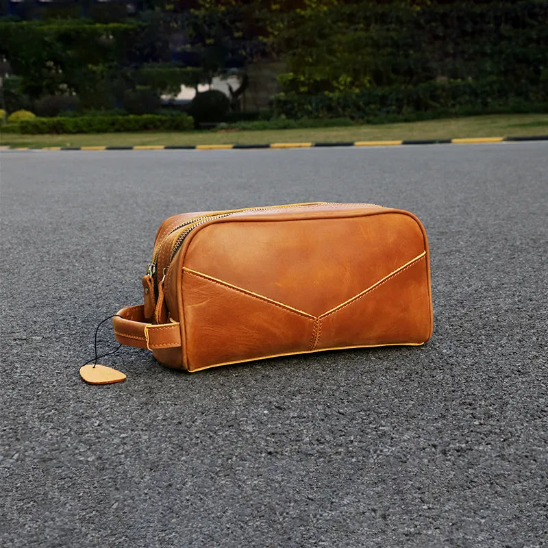 The Nomad Toiletry Bag | Genuine Leather Travel Toiletry Bag-thumbmail-1