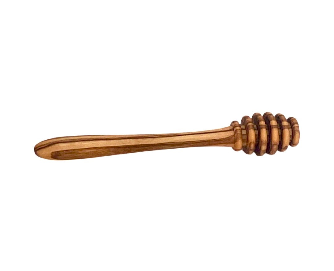 Olive Wood Honey Pot W/Honey Dipper-thumbmail-6