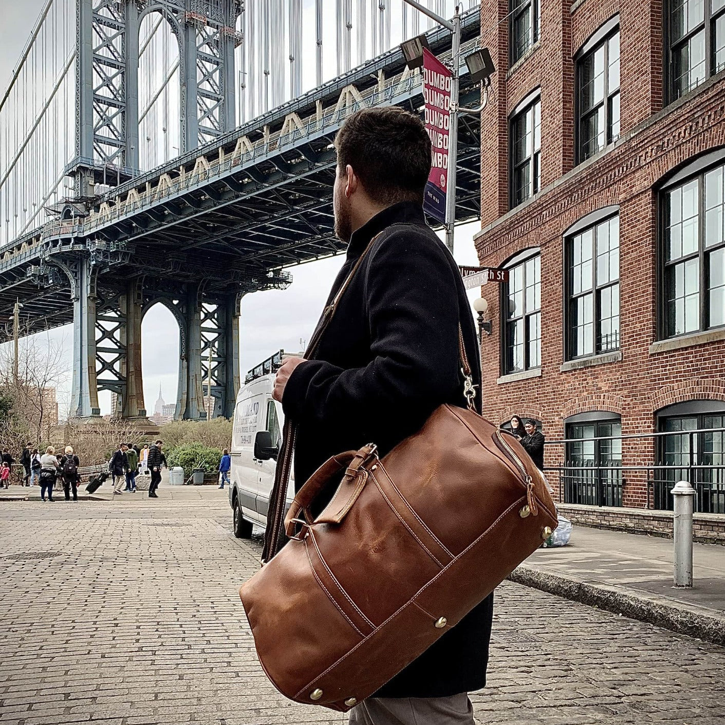 The Dagny Weekender | Large Leather Duffle Bag-thumbmail-5