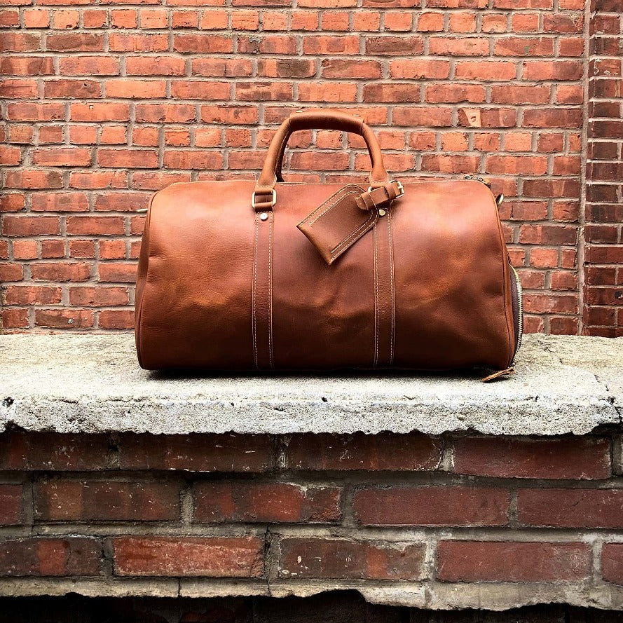 The Dagny Weekender | Large Leather Duffle Bag-thumbmail-1