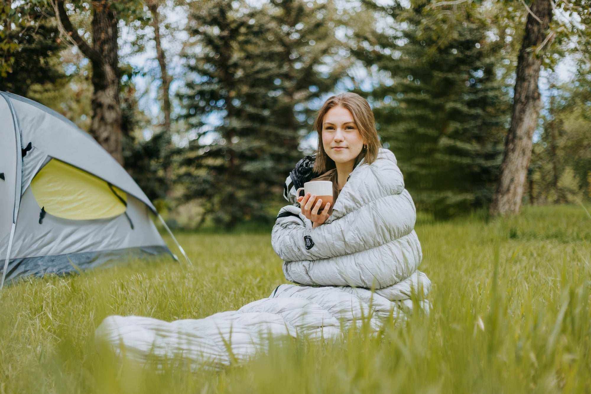 Goose Down Sleeping Bag - Black-thumbmail-5