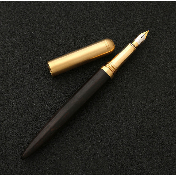 The Hemmingway | Handmade Wood and Brass Fountain Pen-thumbmail-12