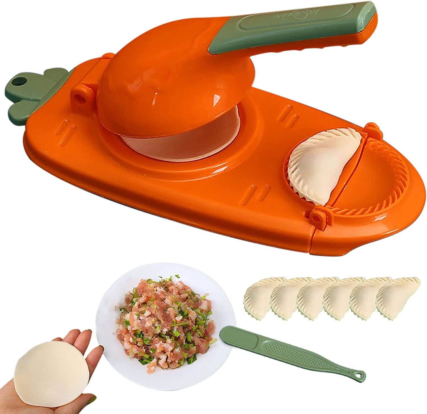 2-in-1 Manual Dough Press. Dumpling Empanada Pastries Maker-thumbmail-9