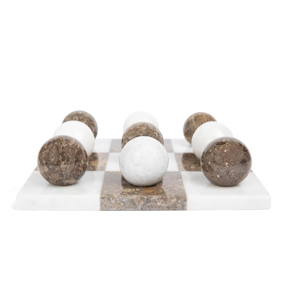 Italian Marble Tic Tac Toe Set-thumbmail-1